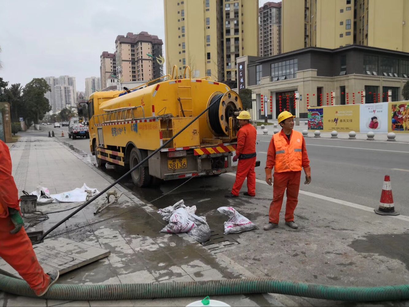 唐河排污管道清淤-管道清洗